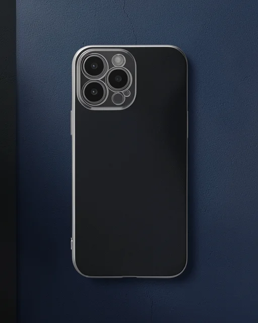 Apple İphone 15 Pro Max Kılıf Volet Silikon - Siyah