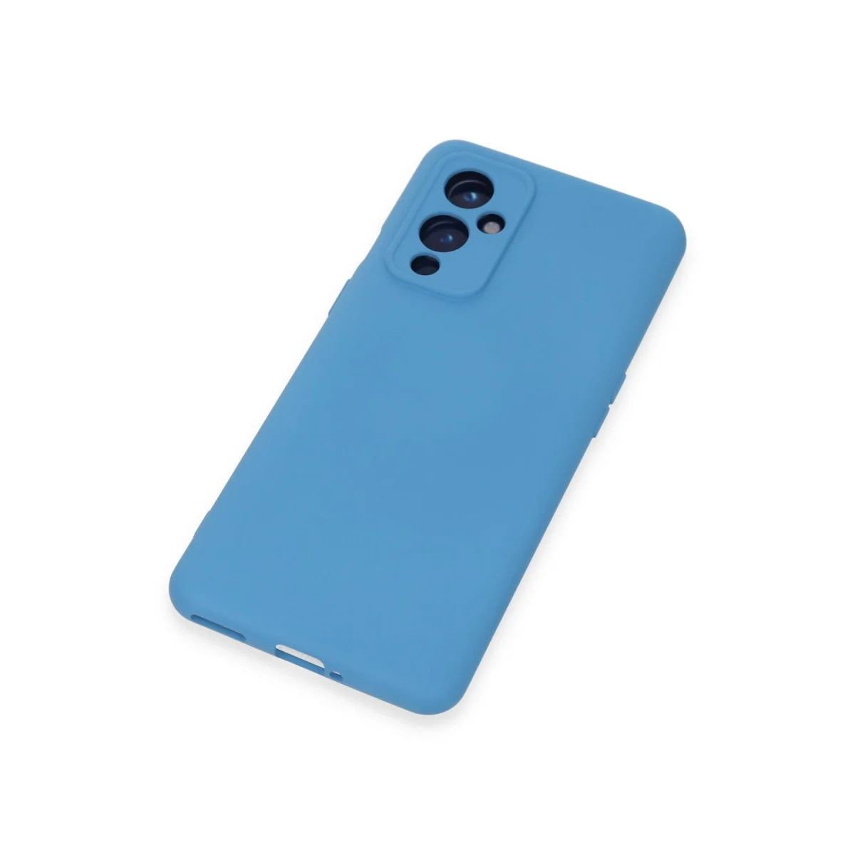 One Plus 9 Kılıf Nano İçi Kadife Silikon - Mavi görsel 4