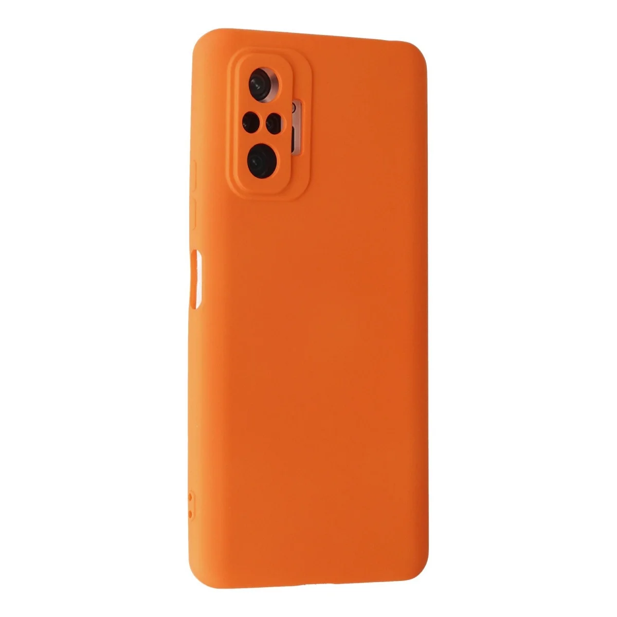 Xiaomi Redmi Note 10 Pro Kılıf Nano İçi Kadife Silikon - Turuncu görsel 2