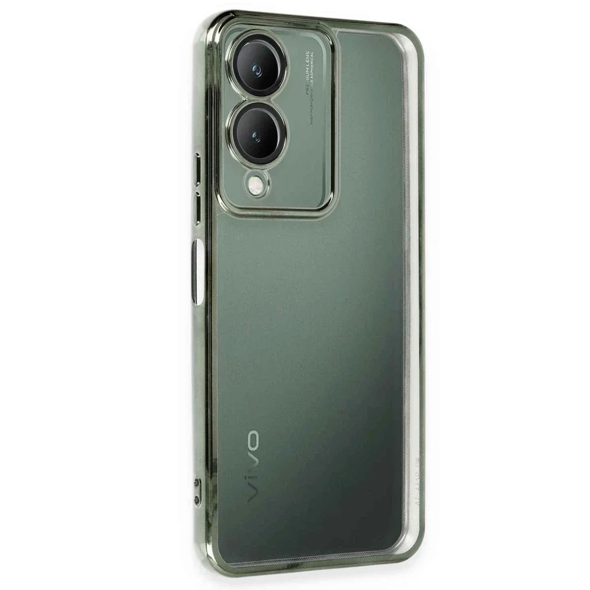 Vivo Y17S Kılıf Razer Lensli Silikon - Yeşil görsel 3