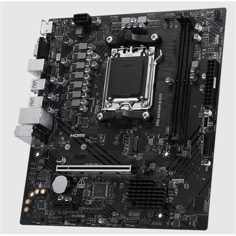 Pro A620AM-B Evo DDR5 6800MT/S 1XHDMI 1XVGA 1XM.2 Usb Matx AM5 ( AM5 9000/8000/7000 Seri İle Uyumlu) görsel 3