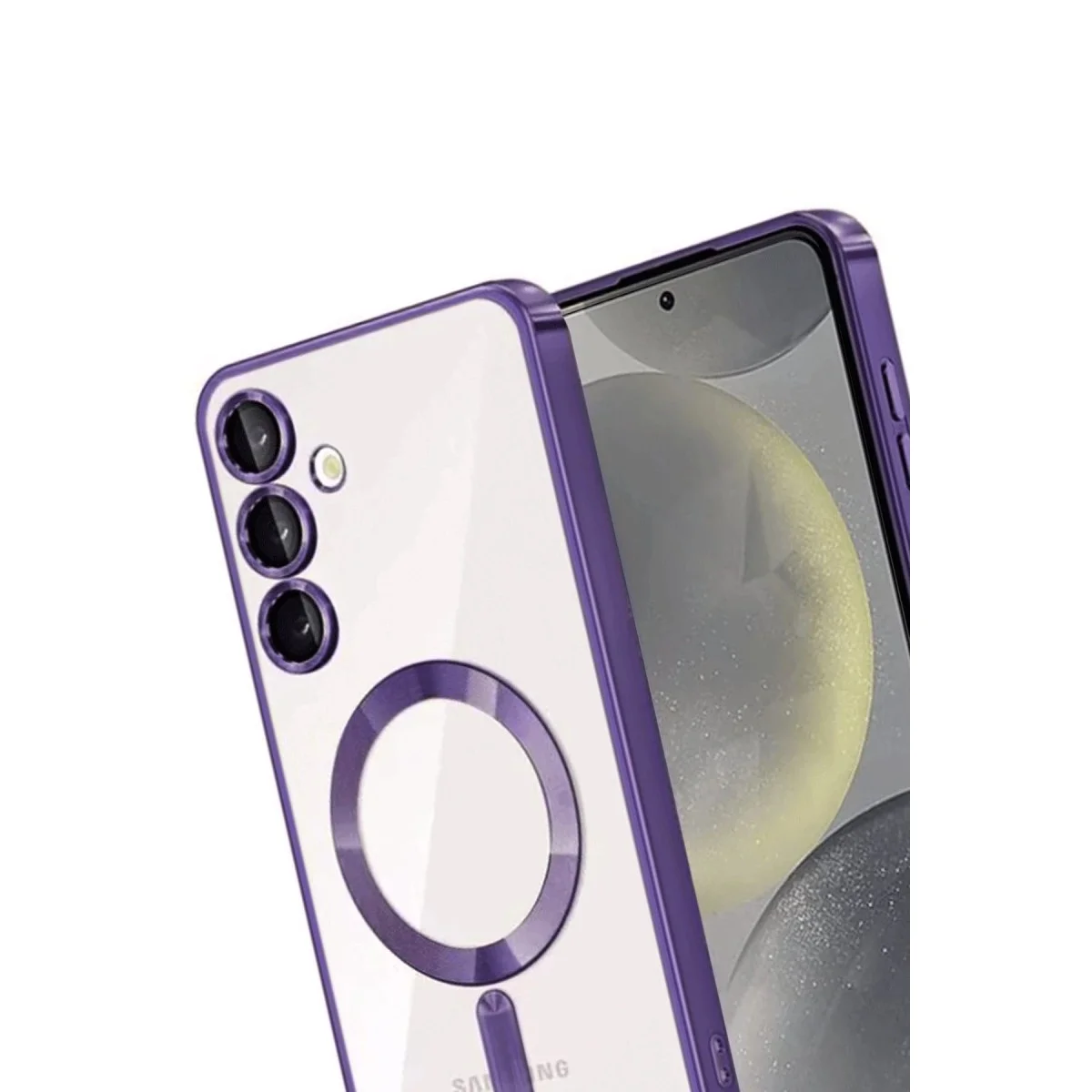 Samsung Galaxy A55 5g Kross Magneticsafe Kapak - Mor görsel 3