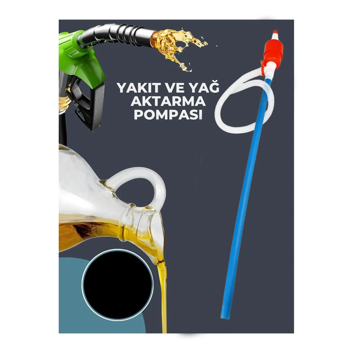 Büyük Boy Plastik Mazot ve Su Pompası görsel 3