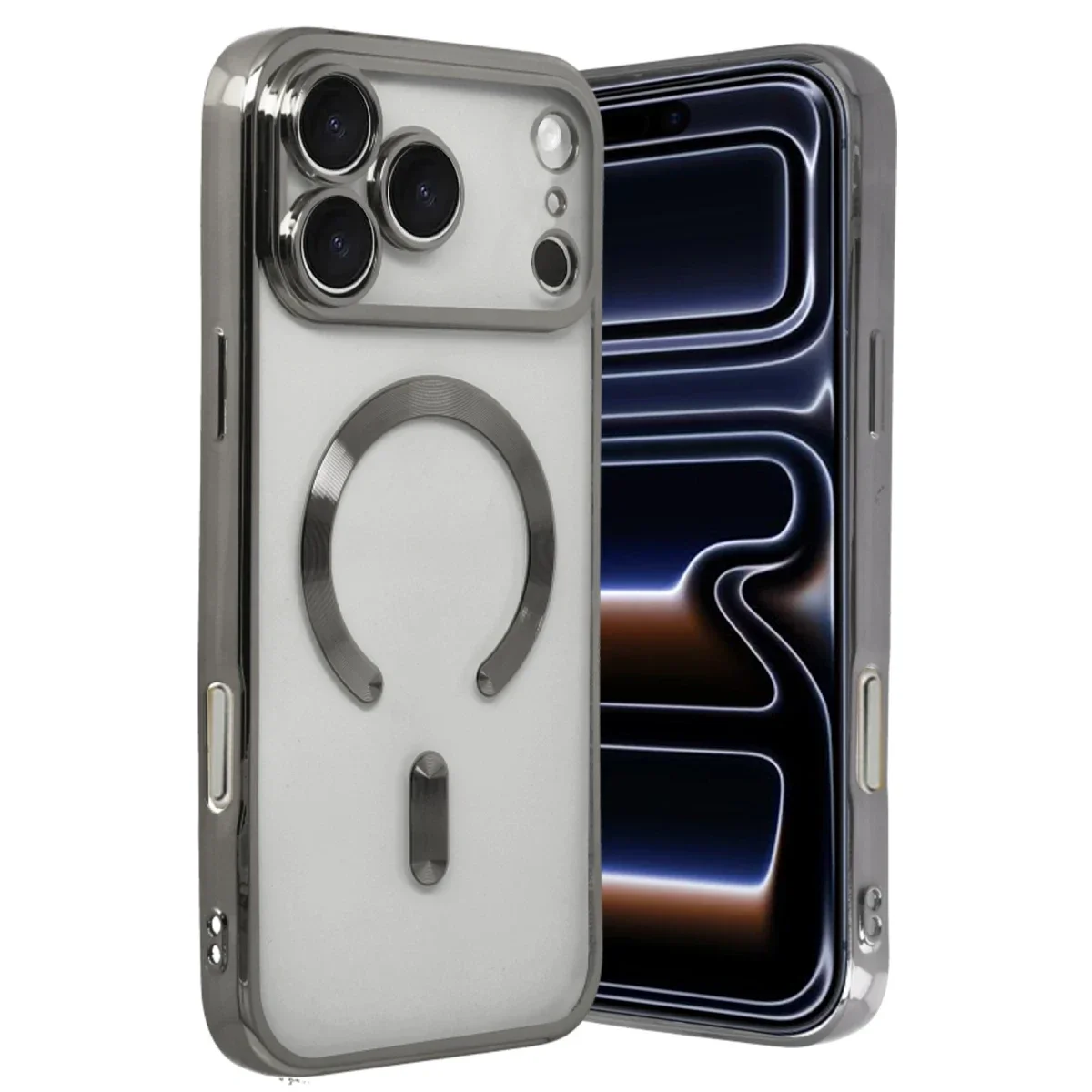 Apple iPhone 17 Pro Max Kross Magneticsafe Kapak - Titan Gri