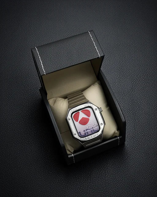 Apple Watch 45mm Kr409 Metal Kordon - Gümüş