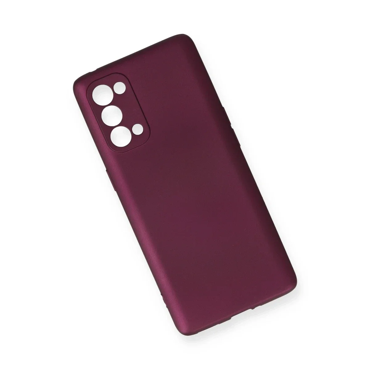 Oppo Reno 5 Pro Kılıf First Silikon - Mürdüm görsel 3