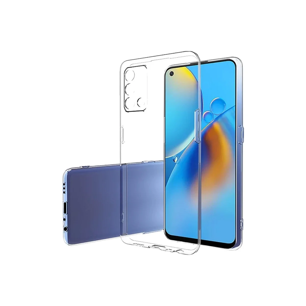 Oppo A74 4g Kılıf Lüx Şeffaf Silikon görsel 2