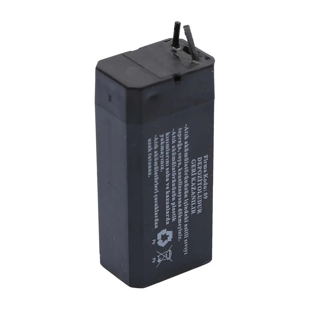 LT-407 4V 0.7Ah Işıldak Fener Aküsü görsel 3