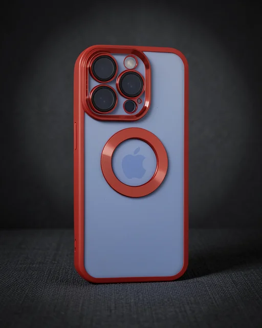 Apple İphone 15 Pro Max Kılıf Slot Silikon - Kırmızı