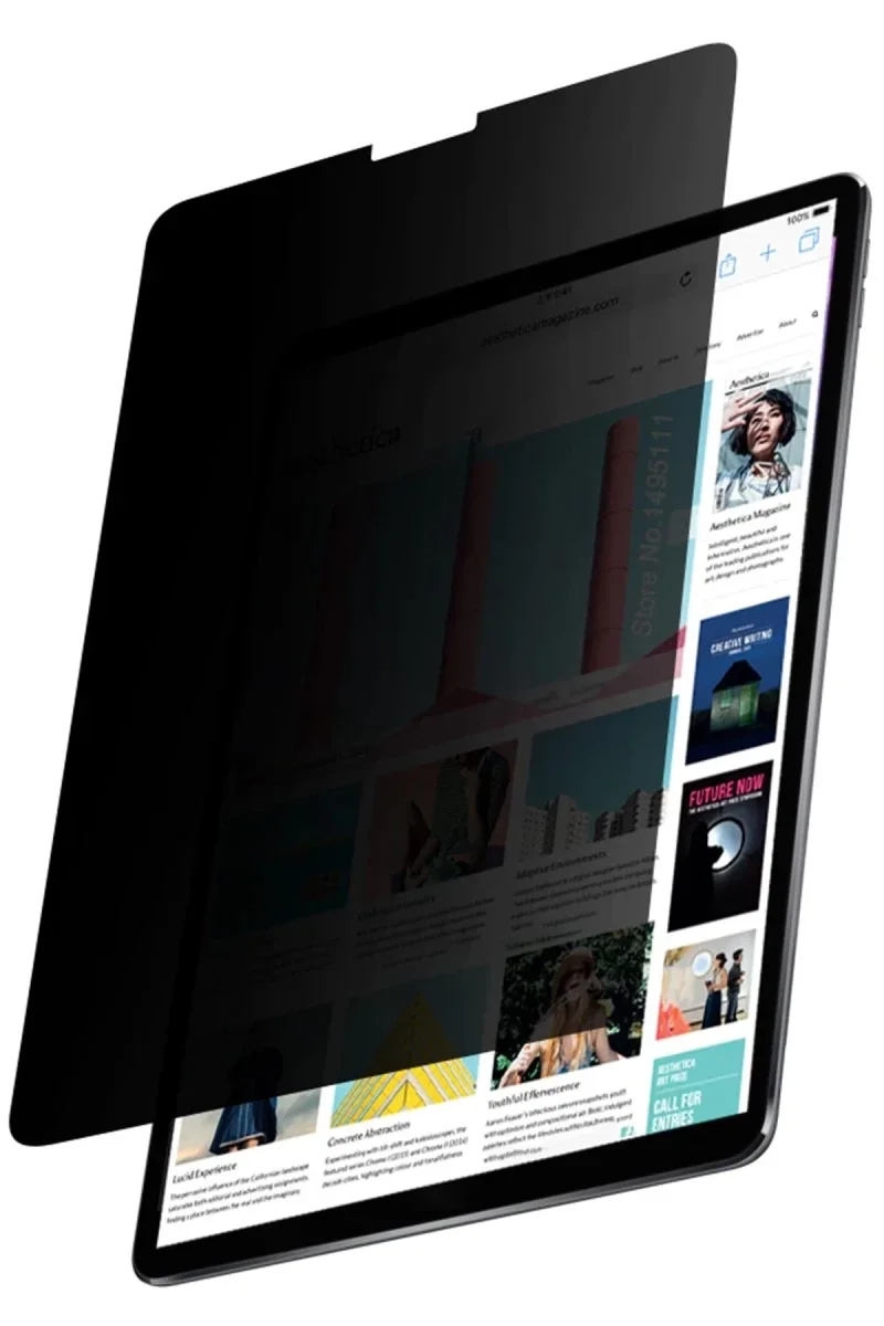 Apple iPad Pro 12.9 (2021) Tablet Hayalet Full Glue Ekran Koruyucu görsel 3
