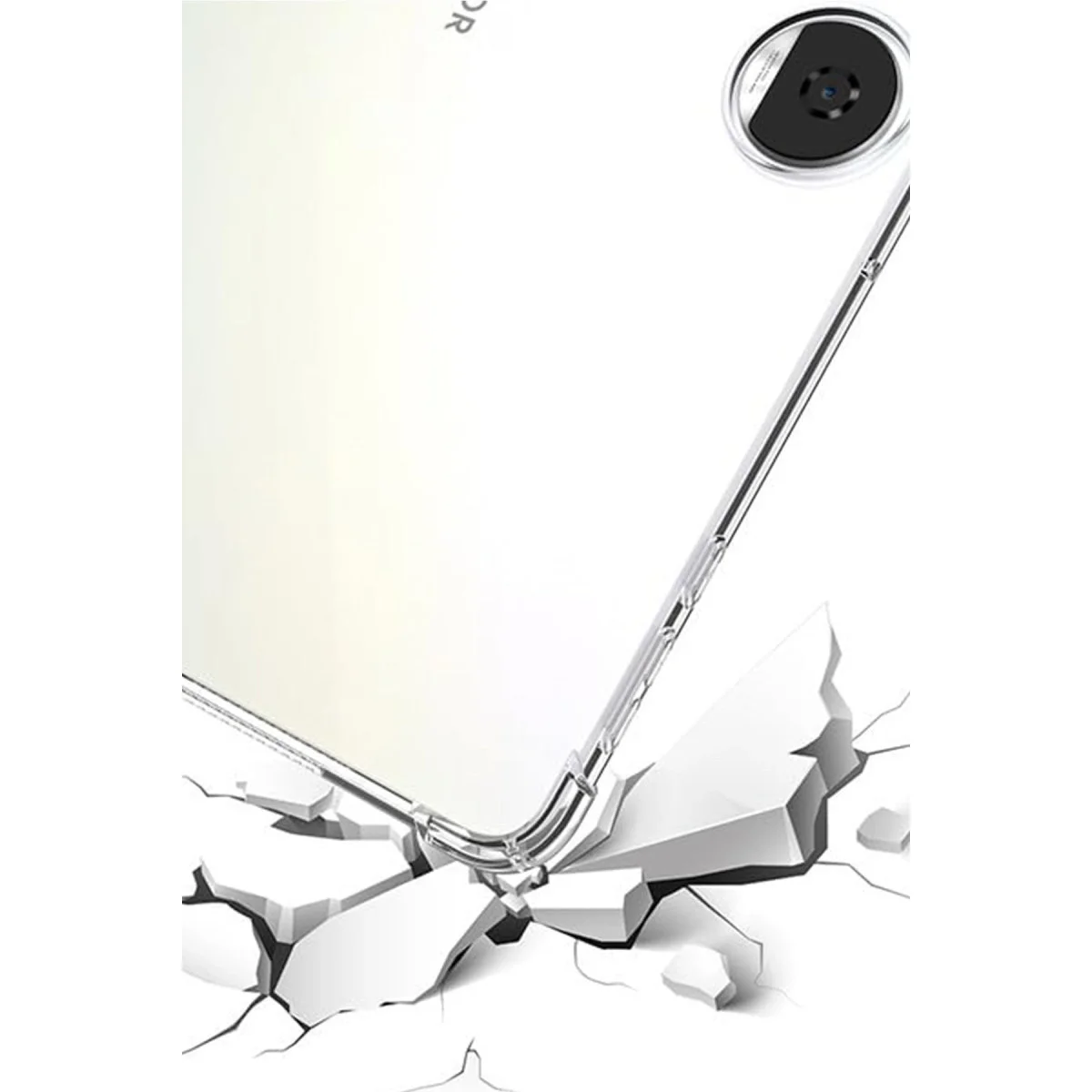 Huawei Honor Pad 9 Kılıf Anti Shock Tablet Silikon - Şeffaf görsel 3