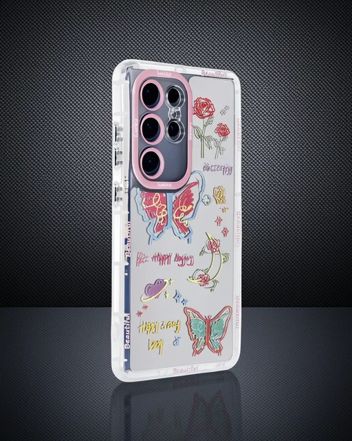 Samsung Galaxy S23 Ultra Kılıf Reflexion Desenli Kapak - Desen 8