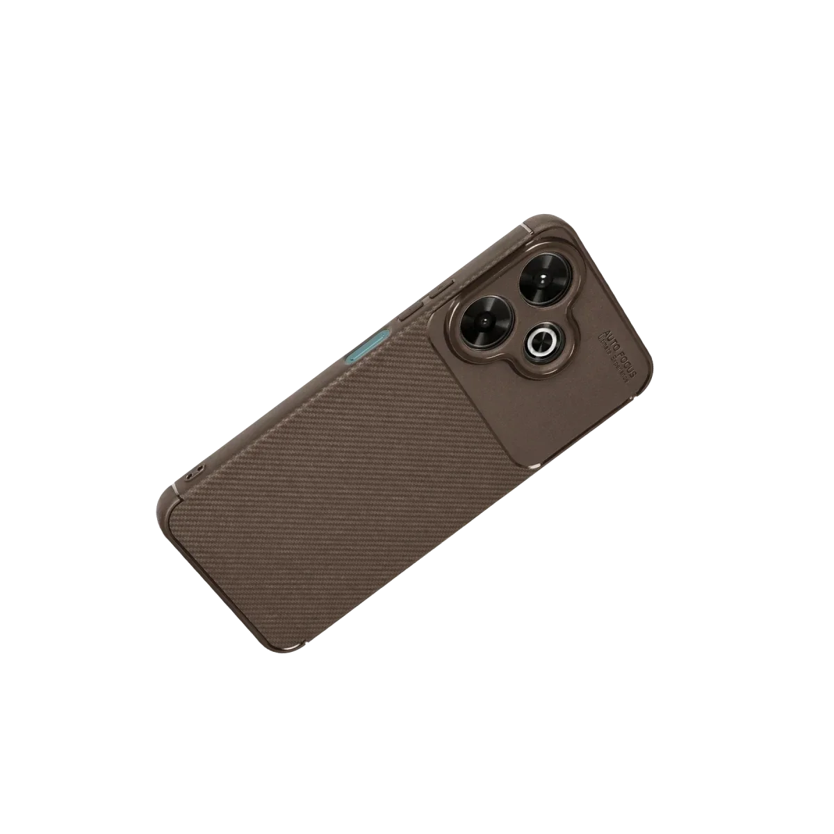 Xiaomi Redmi 13 4G Kılıf Auto Focus Karbon Kapak - Kahverengi görsel 3