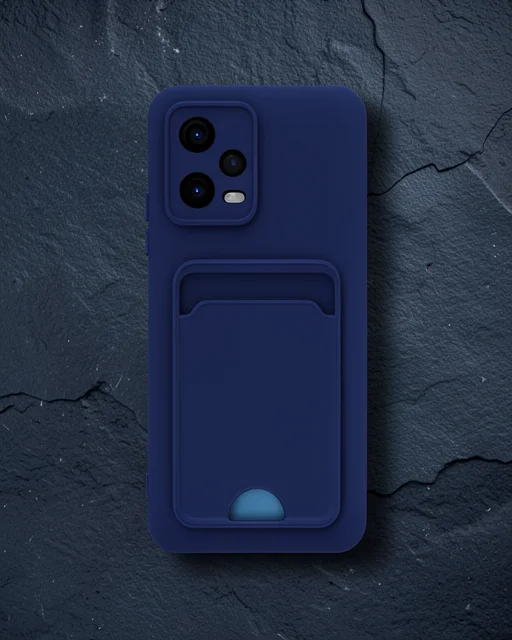 Xiaomi Poco X5 5g Kılıf Kelvin Kartvizitli Silikon - Lacivert