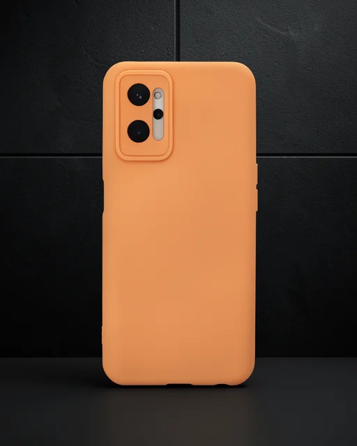 Realme 9i 4g Kılıf Nano İçi Kadife Silikon - Turuncu