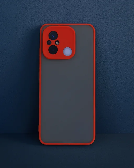 Xiaomi Redmi 12c Kılıf Montreal Silikon Kapak - Kırmızı