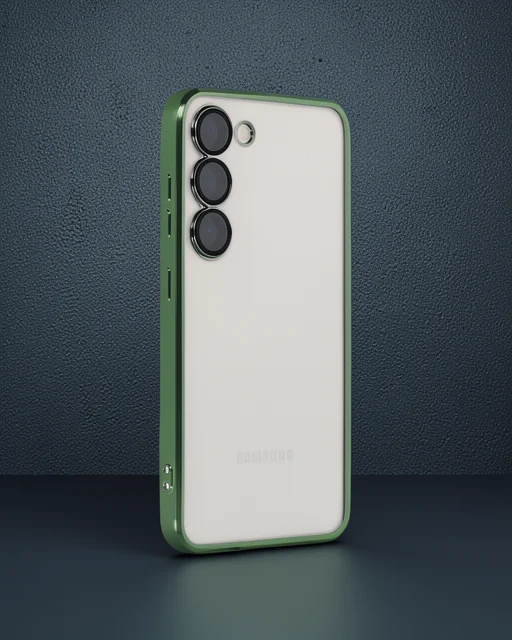 Samsung Galaxy S24 Kılıf Razer Lensli Silikon - Yeşil