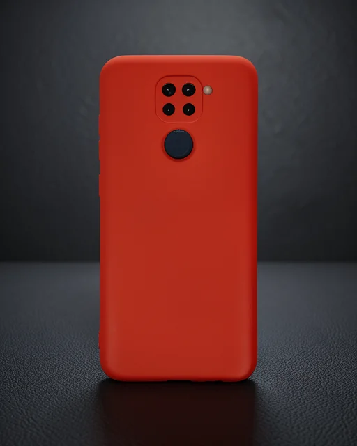 Xiaomi Redmi Note 9 Kılıf Nano İçi Kadife Silikon - Kırmızı