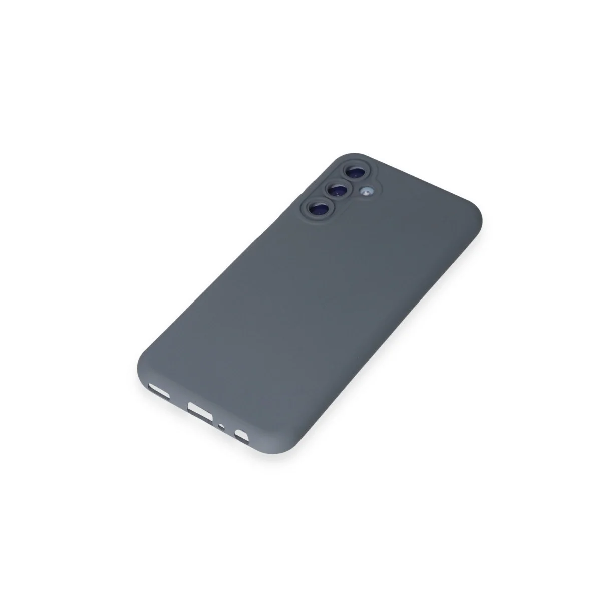 Samsung Galaxy M34 5g Kılıf Nano İçi Kadife Silikon - Gri görsel 4