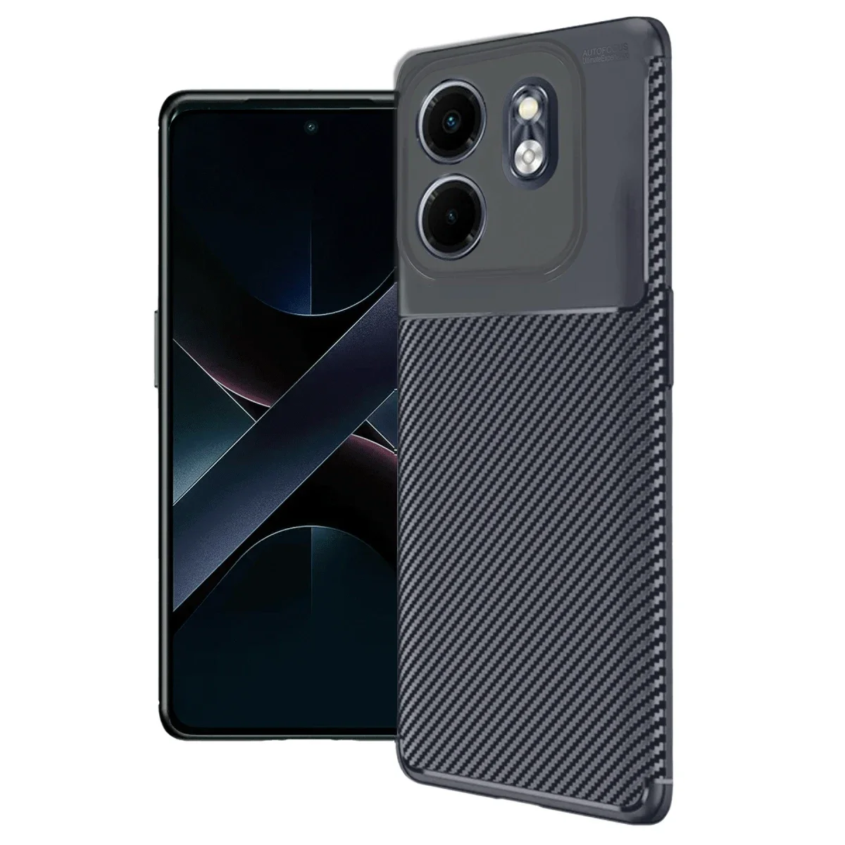 İnfinix Hot 50i 4G Auto Focus Karbon Kapak - Lacivert