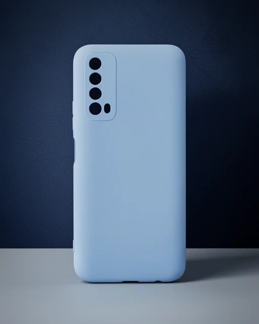 Huawei P Smart 2021 Kılıf Nano İçi Kadife Silikon - Mavi