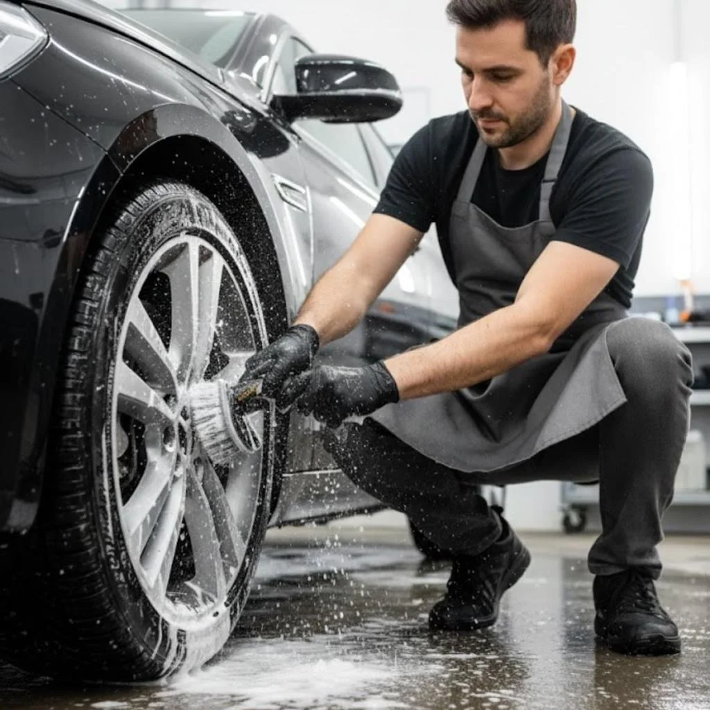 Çok Amaçlı Araç Temizlik Fırçası – Oto İç ve Dış Yüzeyler, Koltuk, Halı, Torpido ve Jant İçin Ergonomik Temizlik Fırçası görsel 2