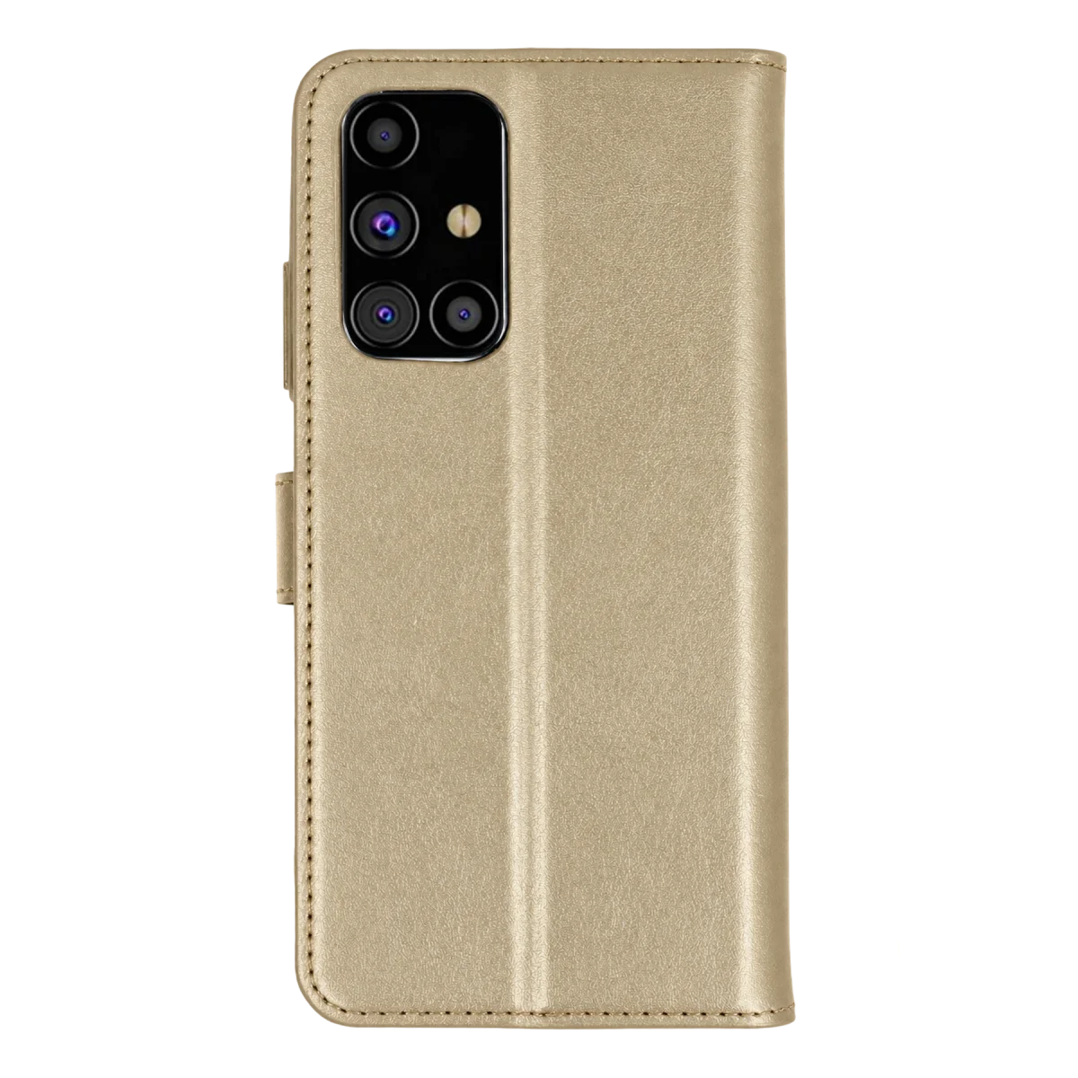 Samsung Galaxy M31S Kılıf Trend S Plus Kapaklı Kılıf - Gold