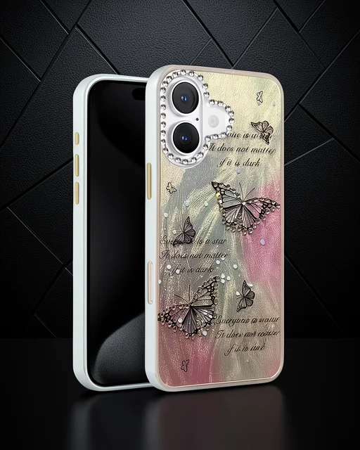Apple İphone 16 Plus Kılıf Blade Aynalı Desenli Kapak - Desen 6