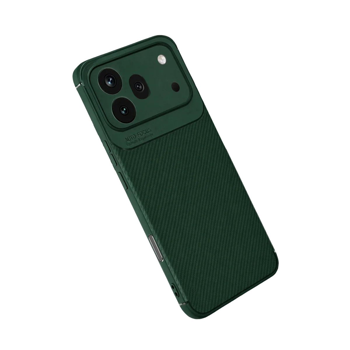 Huawei Honor 600 Pro Auto Focus Karbon Kapak - Koyu Yeşil görsel 2