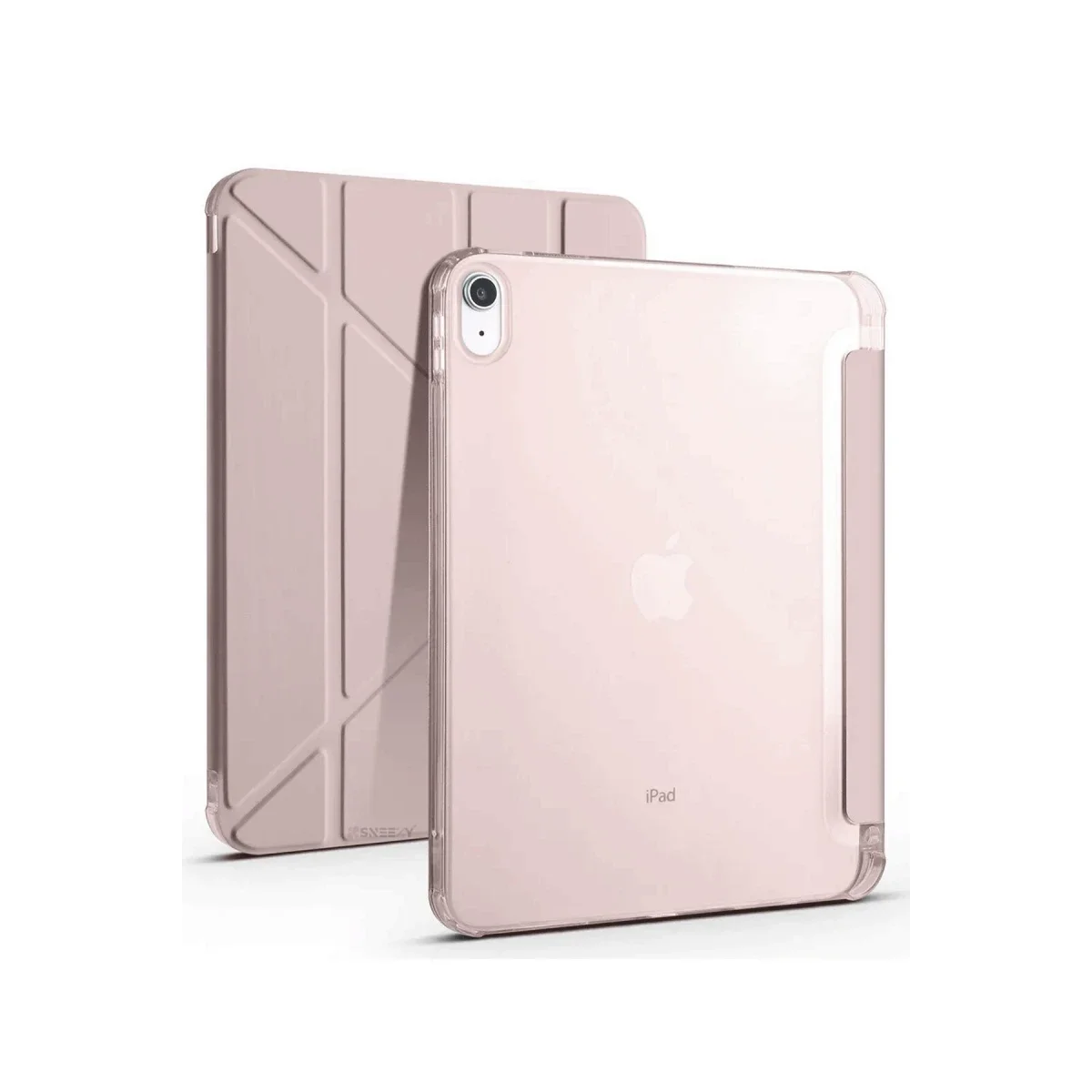 Apple iPad 2025 10.9 10.Nesil (A16) Kılıf Kalemlikli Mars Tablet Kılıfı - Rose Gold görsel 4