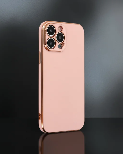 Apple İphone 14 Pro Max Kılıf Volet Silikon - Pembe