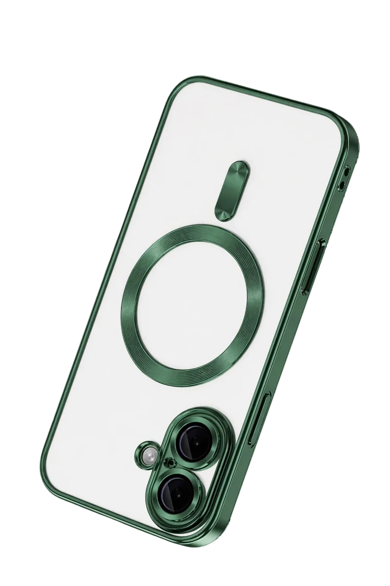 Apple iPhone 16 Kılıf Kross Magneticsafe Kapak - Koyu Yeşil görsel 3