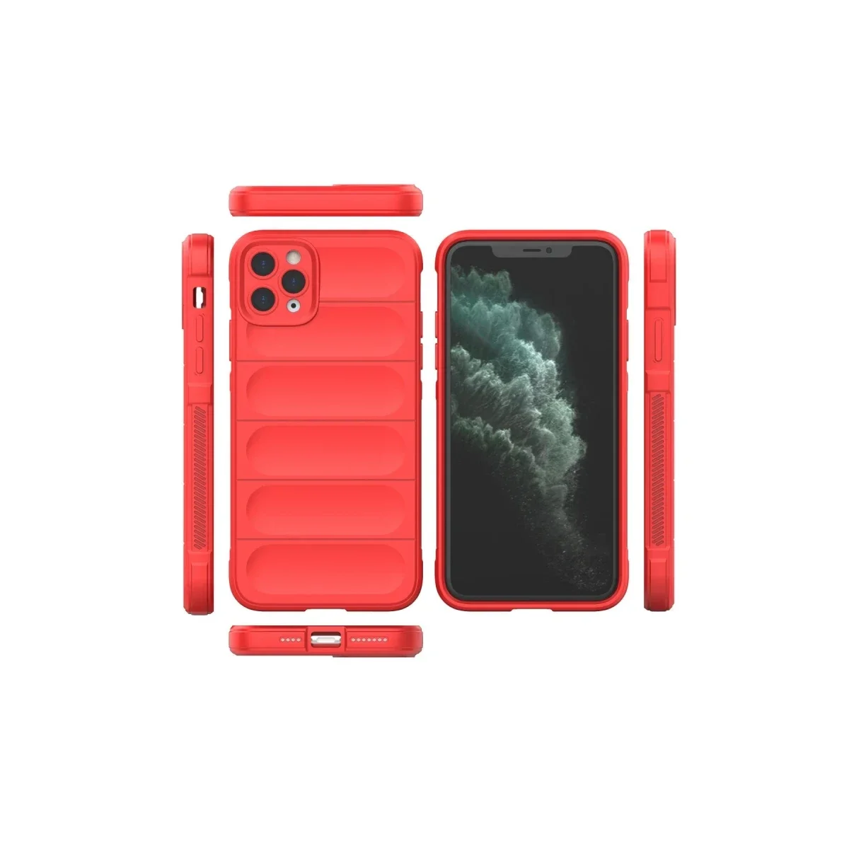Apple iPhone 11 Pro Kılıf Optimum Silikon - Kırmızı görsel 3