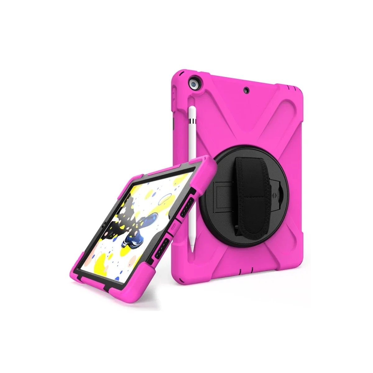 Apple iPad 5 Air 9.7 Kılıf Amazing Tablet Kapak - Pembe görsel 2