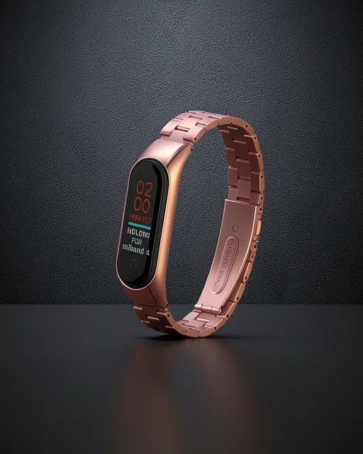 Xiaomi Mi Band 4 Metal Baklalı Kordon - Rose