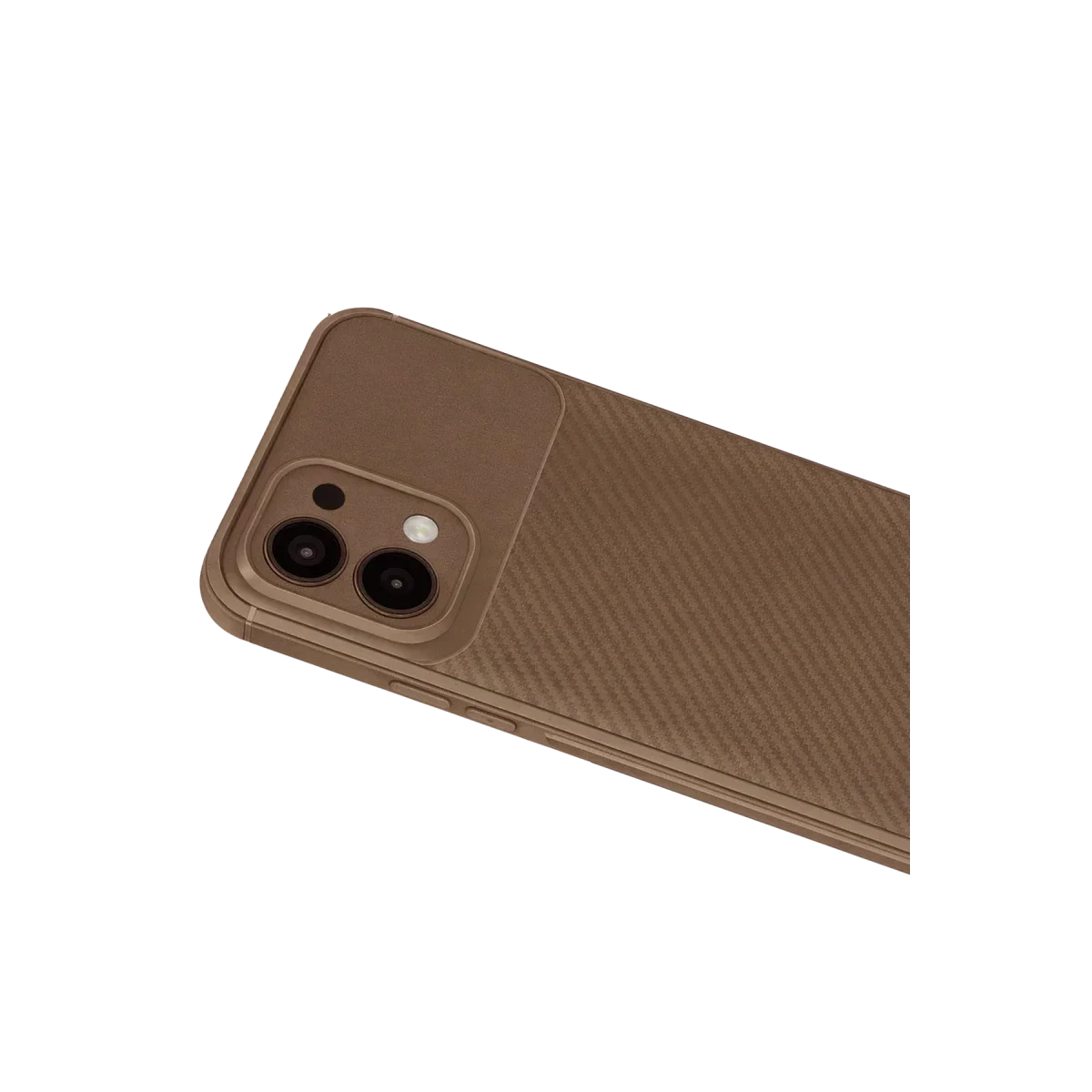 Oppo A6 Pro 4G Auto Focus Karbon Kapak - Kahverengi görsel 3