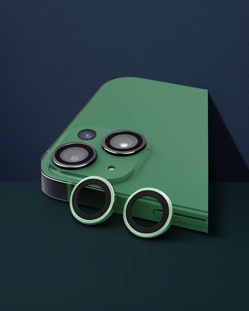 Apple İphone 15 Raze Metal Kamera Lens - Yeşil