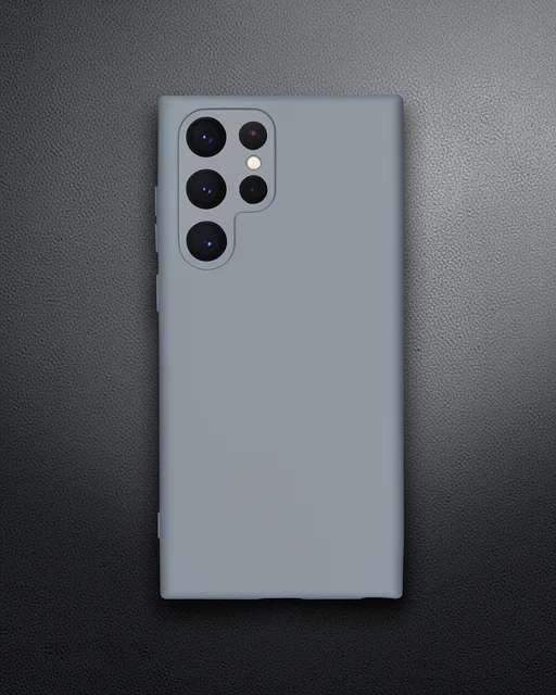 Samsung Galaxy S23 Ultra Kılıf Nano İçi Kadife Silikon - Gri