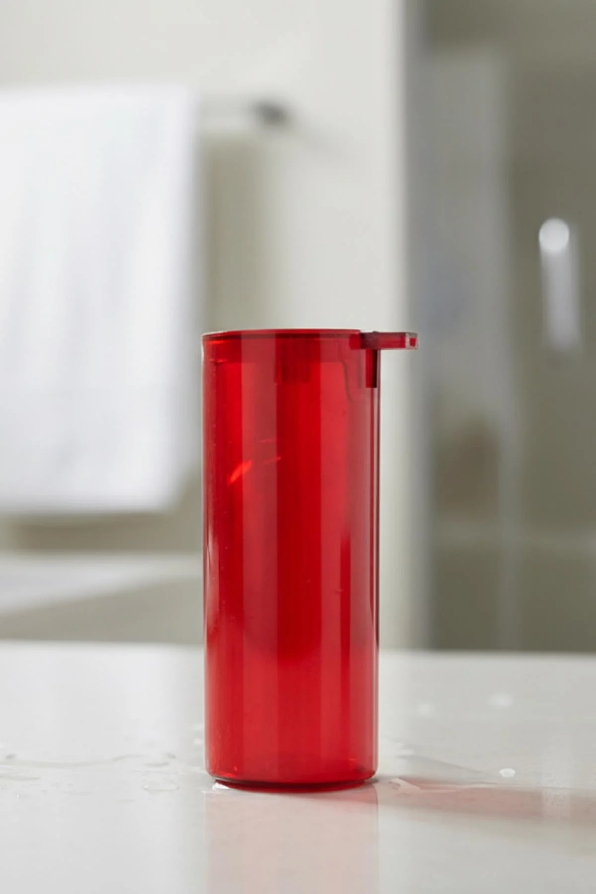 Kırmızı Akrilik Sıvı Sabunluk 250 ml görsel 5
