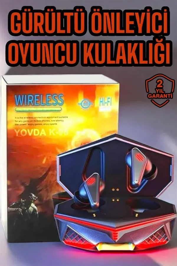 Oyuncu Kulaklığı Kulaklık Yüksek Ses Kaliteli Gürültü Önleyici Yeni Nesil görsel 2