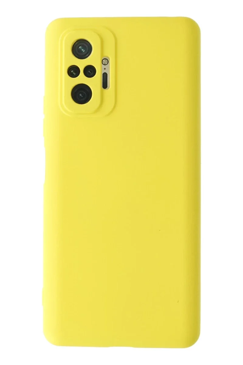 Xiao Red Note 10 Pro Kılıf Nano içi Kadife Silikon - Sarı