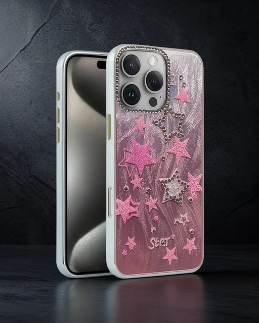 Apple İphone 16 Pro Kılıf Blade Aynalı Desenli Kapak - Desen 7