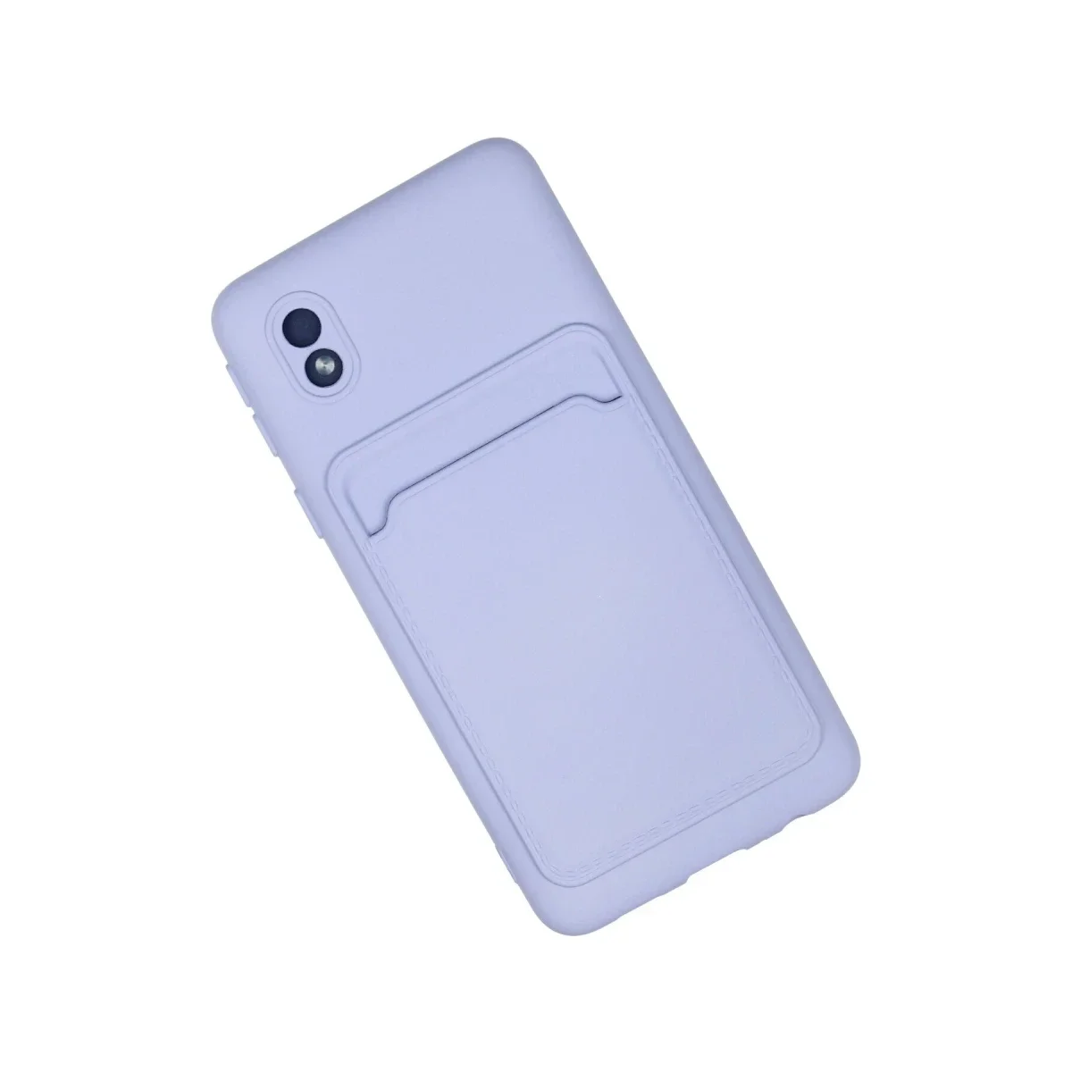 Samsung Galaxy A01 Core Kılıf Kelvin Kartvizitli Silikon - Lila görsel 2