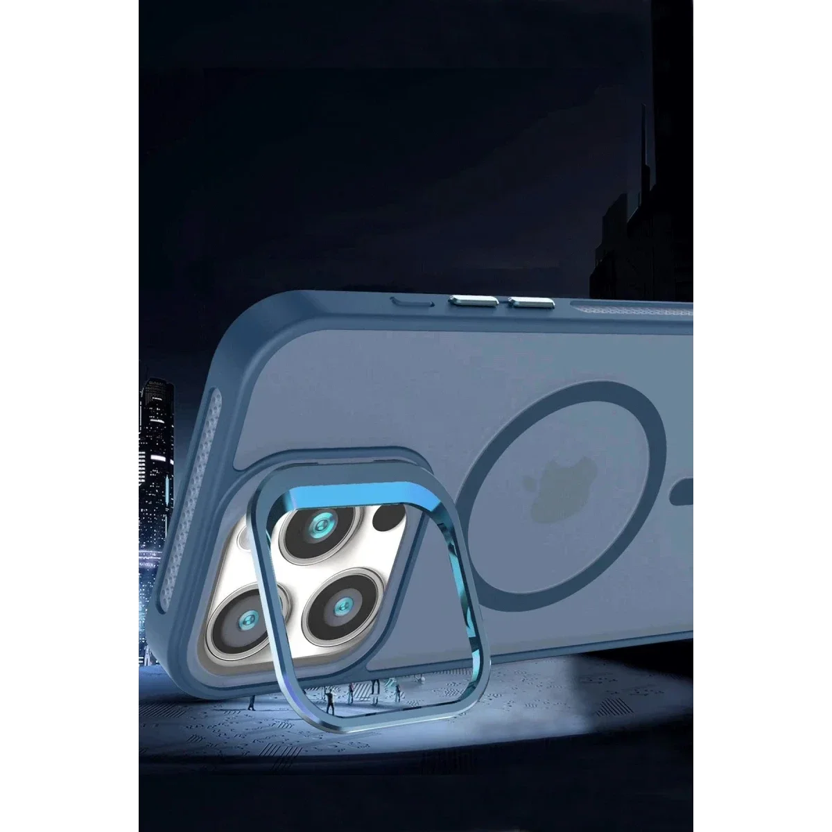Joko Apple iPhone 16 Flet Lens Magsafe Kapak - Koyu Yeşil görsel 5