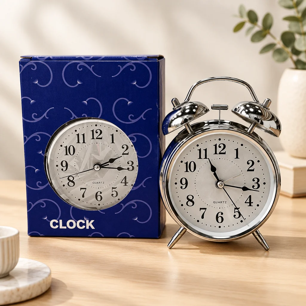 Clock Yuvarlak Çalar Saat