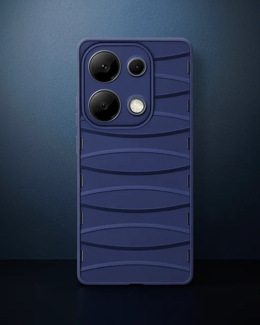 Xiaomi Redmi Note 13 Pro 4g Kılıf Bibercas Silikon Kapak - Lacivert