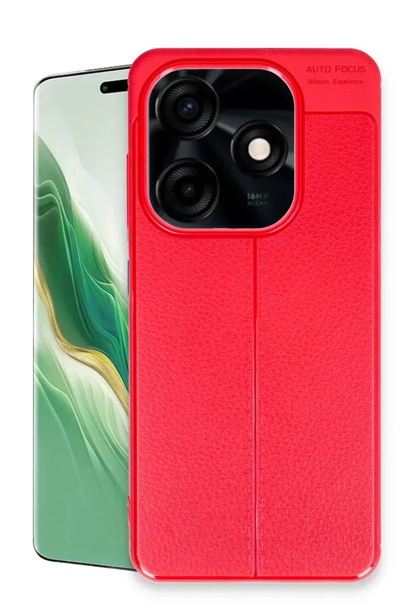 Tecno Spark Go 2024 Kılıf Auto Focus Kapak - Kırmızı