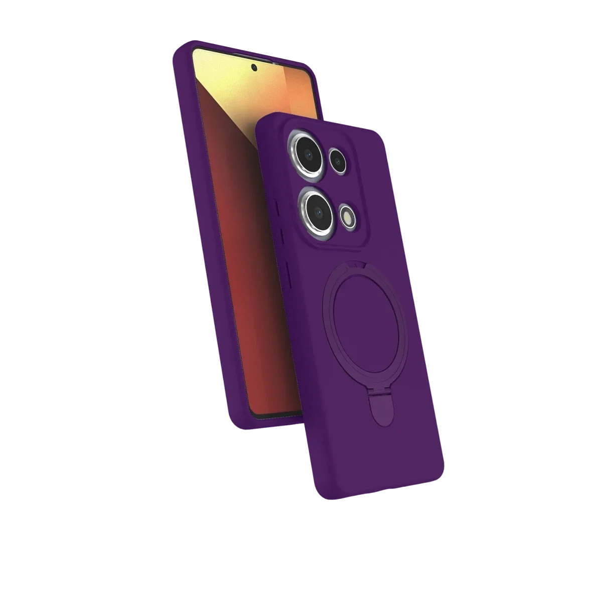 Xiaomi Redmi Note 13 Pro 4G Regal Magsafe Standlı Kapak - Derin Mor