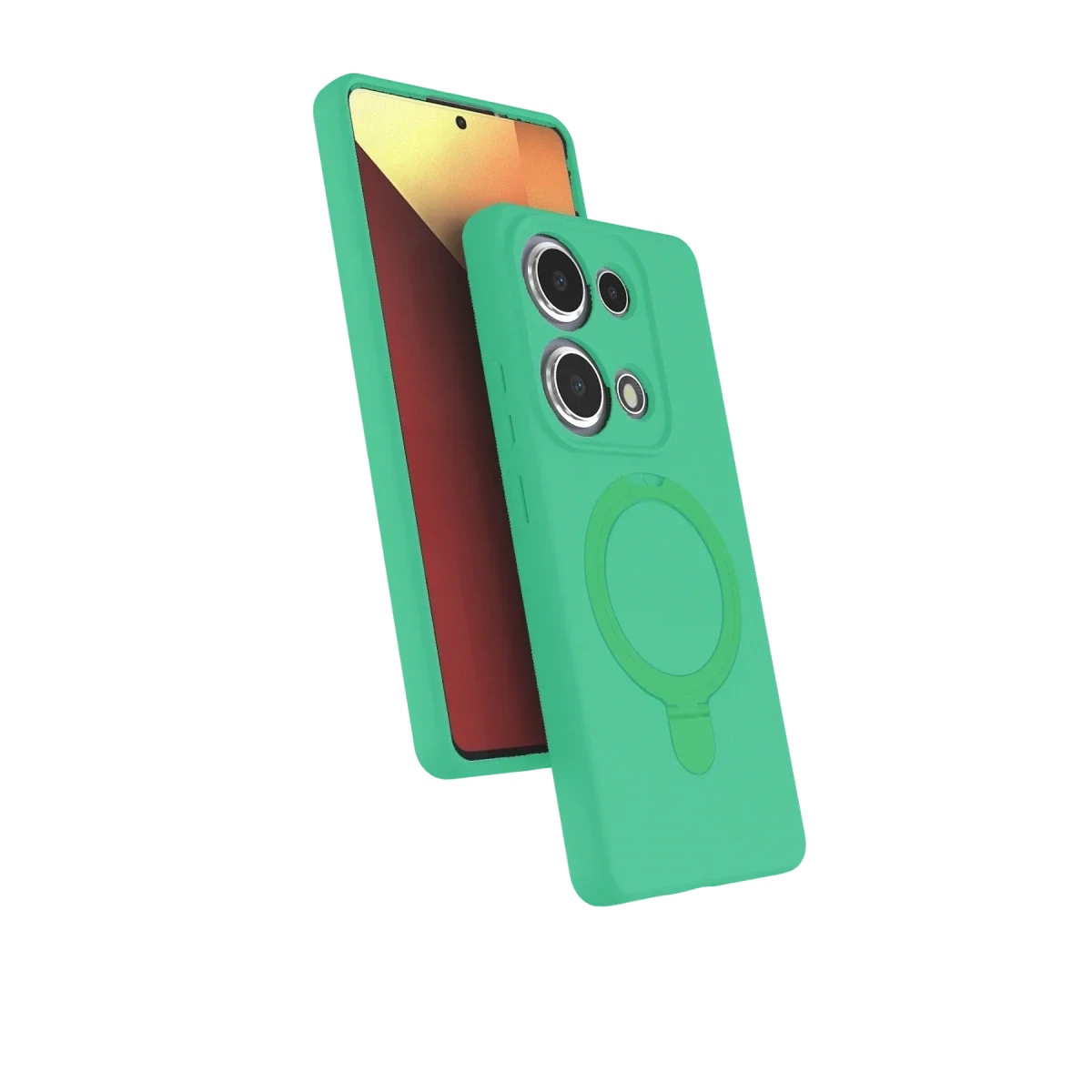 Xiaomi Redmi Note 13 Pro 4G Regal Magsafe Standlı Kapak - Yeşil