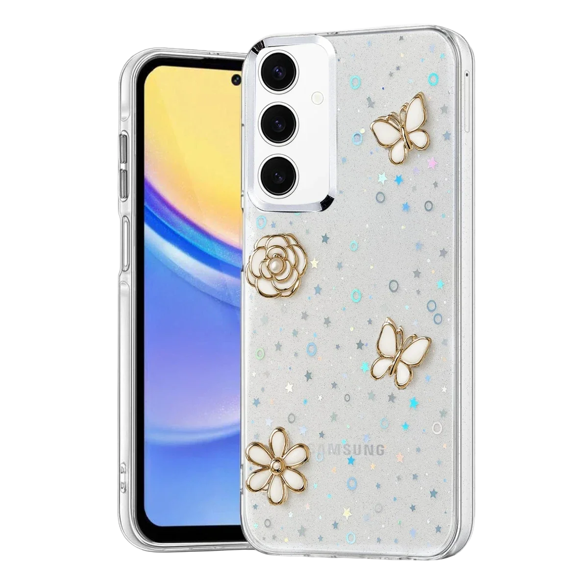 Samsung Galaxy A35 5G Fiyonk Desenli Kapak - Desen 10